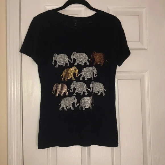 NWOT J. Crew elephant parade tee - Picture 2 of 5